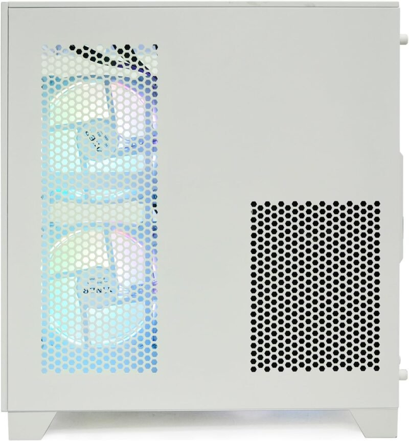 LXZ Desktop PC Computer Ryzen 5-5600GT 8 core 3.6GHz, 16G DDR4 RAM, 512G NVME SSD, Tower Computer with 400W Power Supply for Working, Home and Office (White) - Image 8