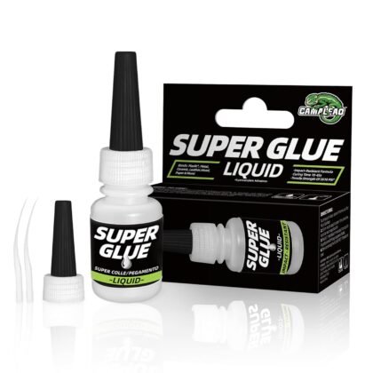 Super Glue Liquid, 2610 PSI Strength CA Adhesive with Extra Cap and Microtips for Plastic, Wood, Leather, Jewelry, Paper - 7.5g
