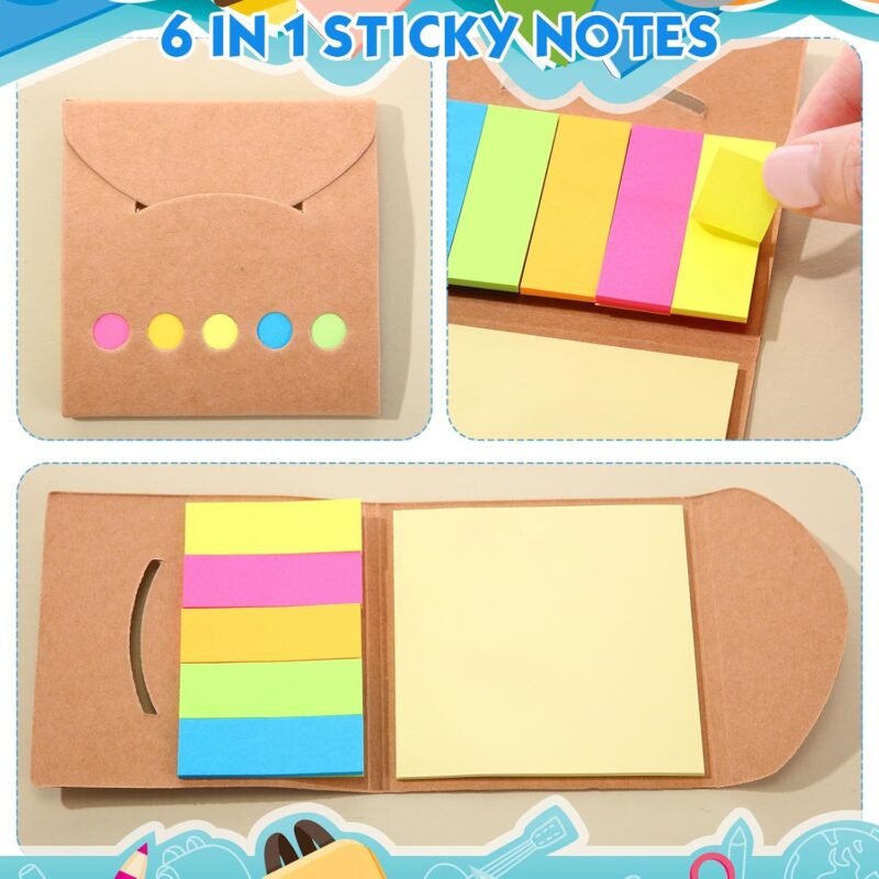 18 Pcs 0.7mm Color Mechanical Pencil Set Include Color Mechanical Pencil Refills Erasers Sticky Notes Stationary Supplies for Writing Drawing Sketching School Office(Light Colors) - Image 6
