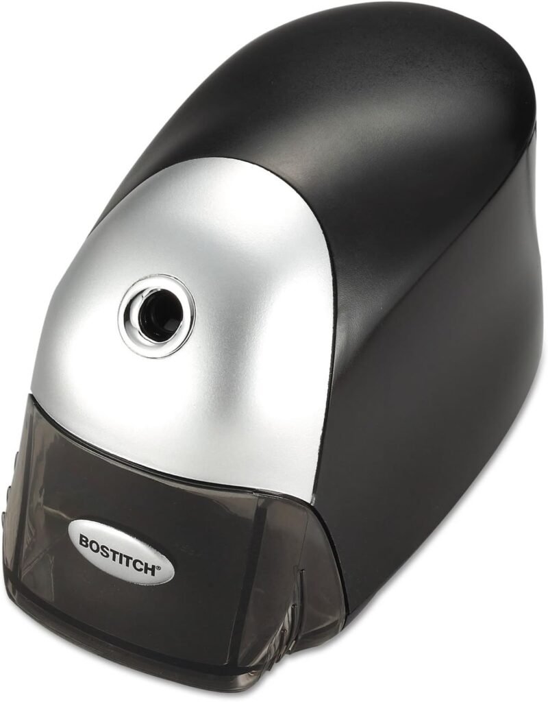 Stanley Bostitch Heavy Duty 1-Hole Electric Pencil Sharpener with Auto Stop Mechanism (EPS8HD-BLK) - Image 3