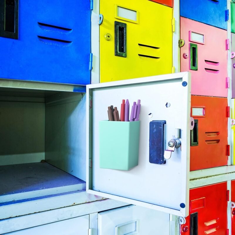 4 Pcs Classroom Magnetic Storage Boxes with Write Wipe Labels Magnetic Storage Containers Treasure Box Plastics Pen Holder for Classroom Whiteboard Dry Erase Board Refrigerator Supply - Image 7
