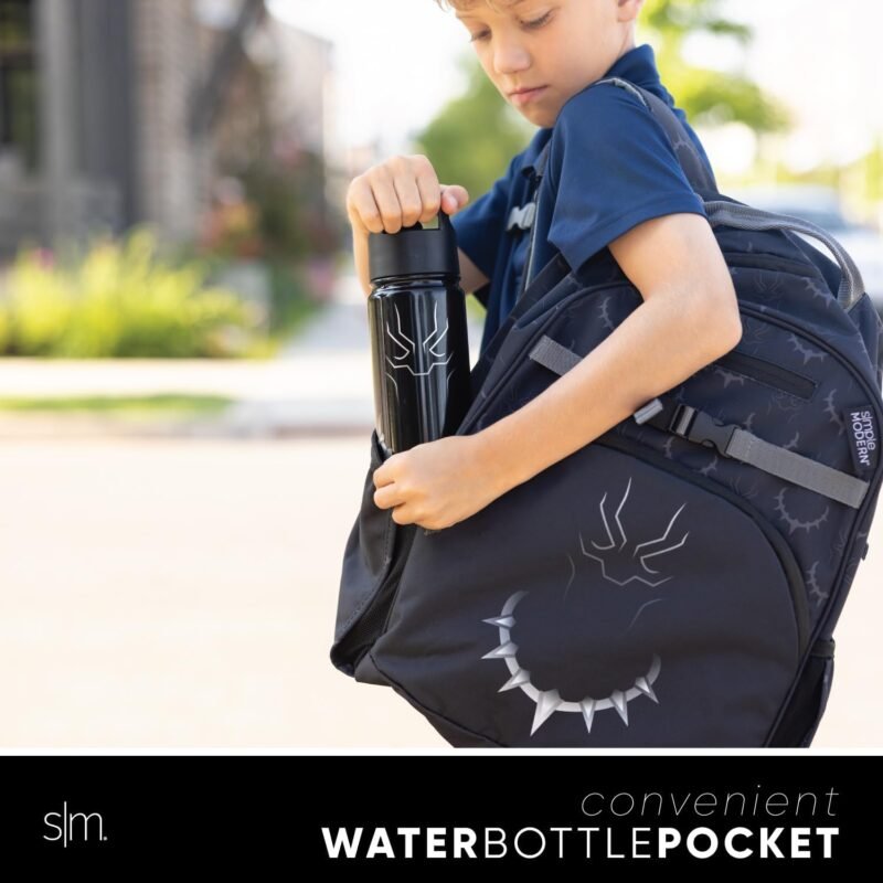 Simple Modern Medium Marvel Toddler Backpack for School Girls and Boys | Kindergarten Elementary Kids Backpack | Fletcher Collection | Kids - 15" tall | Spidey Kid - Image 6