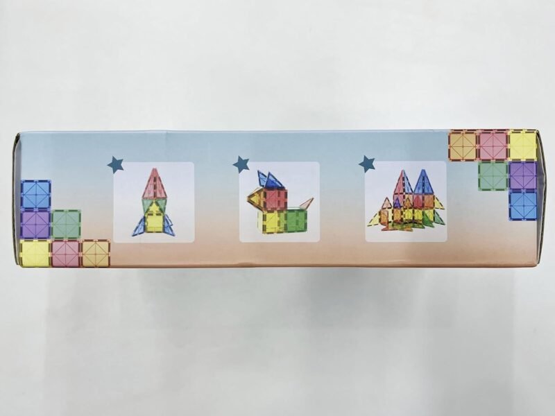 Magnetic Tiles Kids Toys STEM Magnet Toy for Toddler Magnetic Blocks Building Preschool Learning Sensory Montessori Toys for 3+ Year Old Boys and Girls, Safe Creativity Toddler Kids Toy 40PCS - Image 9