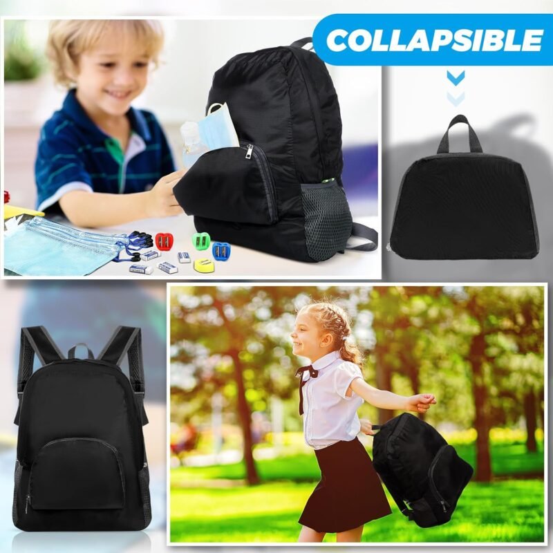 Paterr 50 Sets Bulk Backpacks with School Supply Kit, Includes Backpack Pencils Ballpoint Pens Pencil Sharpener Pencil Pouches and Erasers for Charity Elementary Middle and High School Students - Image 7