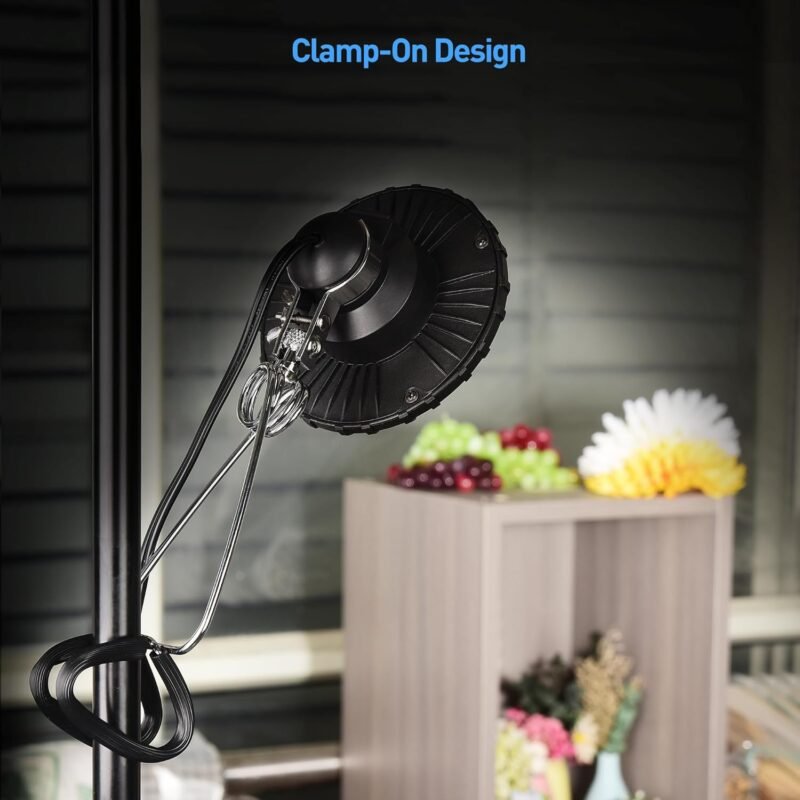 [ETL Certified] Cable Matters Portable LED Clamp Light for Workshop, Clamp On Light (LED Clamp Work Light) with 6 feet Cord, 800 Lumens, 9.5Watts, 5000K Daylight - Image 7
