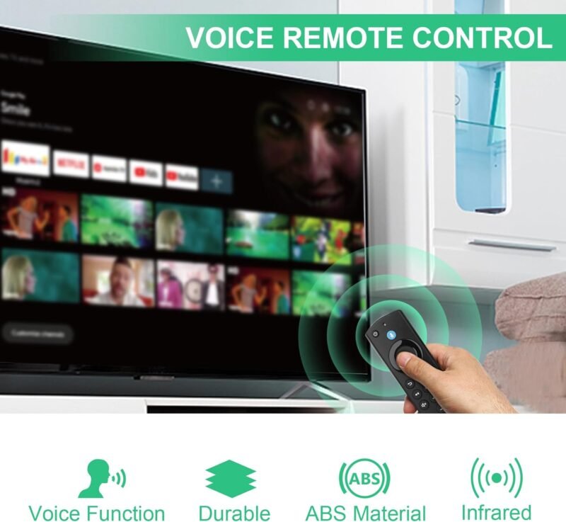 Replacement Voice Remote 3rd Gen,Compatible with AMZ Smart TV (Stick/4K/4K Max/Lite/Cube),for Insignia-Toshiba-Pioneer Smart TV - Image 5