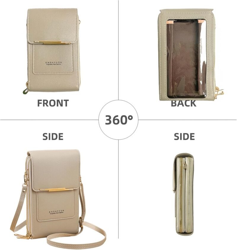 Small Crossbody Cell Phone Bag for Women, Mini Shoulder Purse with Credit Card Slots - Image 2