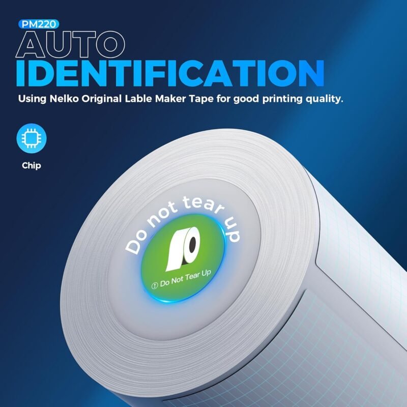 Nelko Label Maker Machine with Tape, PM220 Bluetooth Label Printer, 2 Inch Portable Thermal Printer for Small Business, Address, Logo, Clothing, Sticker Printer for iOS, Android & PC, White - Image 9