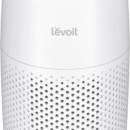 LEVOIT Air Purifiers for Bedroom Home, 3-in-1 Filter Cleaner with Fragrance Sponge for Better Sleep, Filters Smoke, Allergies, Pet Dander, Odor, Dust, Office, Desktop, Portable, Core Mini-P, White