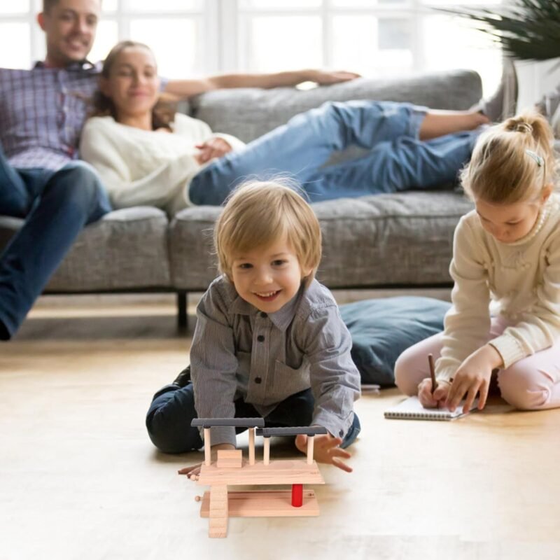 TOYANDONA Double-Deck Train Platform Toy for DIY Railway Scene Sturdy Track Accessory Interactive Educational Plaything for Boys and Girls Enhance Imagination and Fun - Image 2