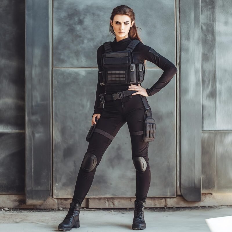 SeptCity Thigh Holster for Women, Adjustable Leg Holster and Belt for Pistols, Swat Cop Set Party Halloween Cosplay Accessory Cowboy Costume for Women - Image 6