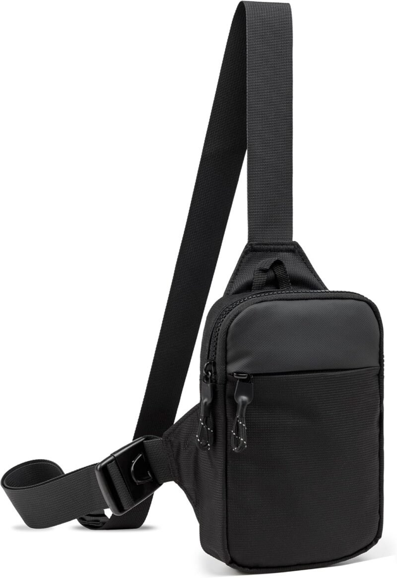 Mini Sling Bag for Men Women, Waterproof Utility Crossbody Backpack Chest Bag for Hiking Travel Sports Running