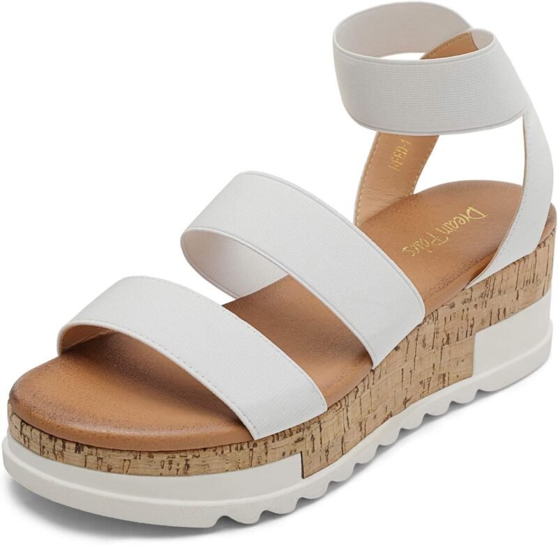 DREAM PAIRS Women's Open Toe Casual Platform Sandals