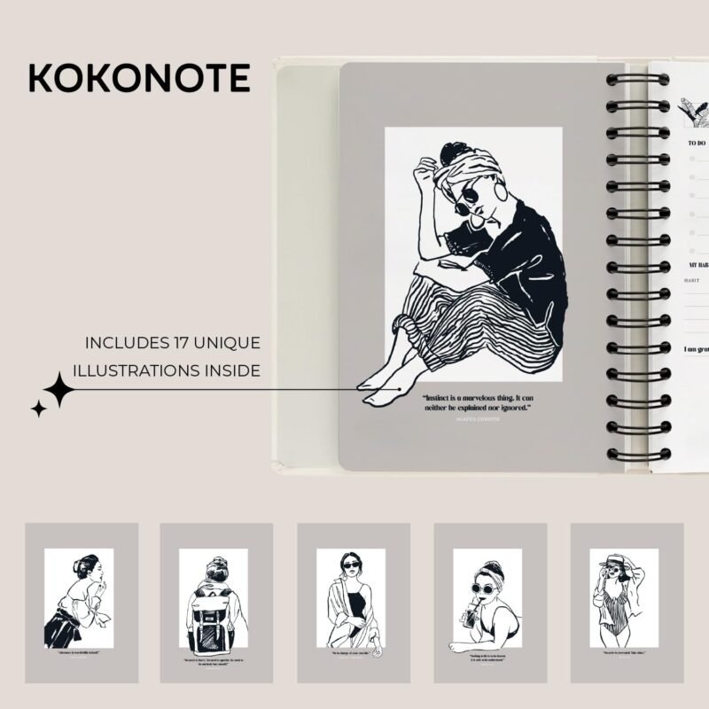 Planner 2025-2026 Gazette - Planner for Women 17 Month(Aug 25/ Dec 26) | Weekly & Monthly Academic planner 2025-2026 | 6.4" x 7.9" | Hardcover Agenda 2025 | Thick paper 120 g/m² - Image 4
