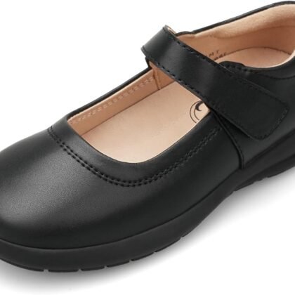 Stelle Girls School Shoes Mary Jane Flats Black Uniform Dress Shoes for Little/Big Kids