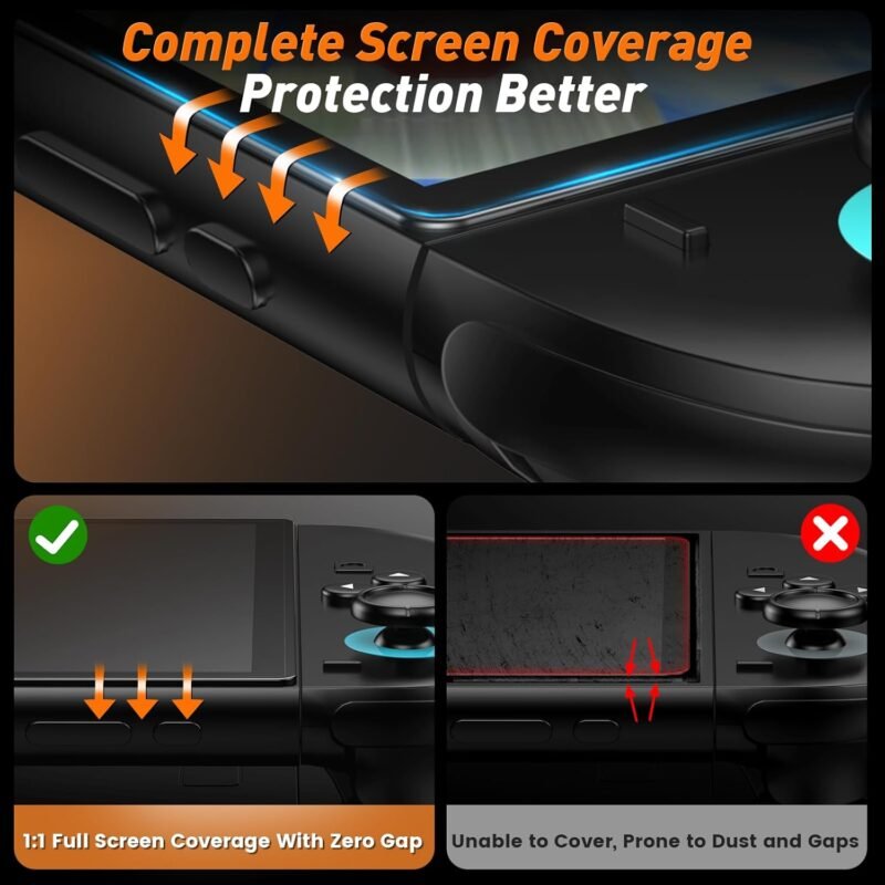 daydayup 3-Pack Screen Protector Tempered Glass for Nintendo Switch 2 [7.9 inch] 2025-HD Clear Anti-Scratch Travel Transparent Clear Screen Protector for Nintendo Switch 2 Console & Accessories - Image 6