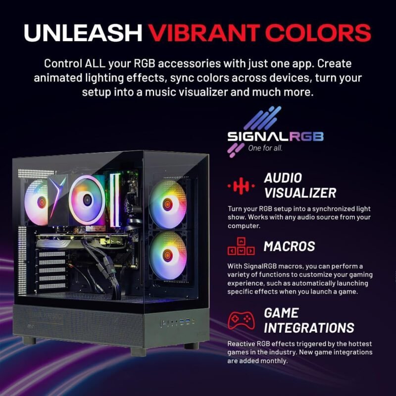 Skytech Gaming Azure 3 Desktop PC, Intel i5 14400F 2.5 GHz (4.7GHz), NVIDIA RTX 5060, 1TB NVMe SSD, 32GB DDR5 RAM 5200 RGB, 650W Gold PSU, Wi-Fi, Win 11 - Image 6