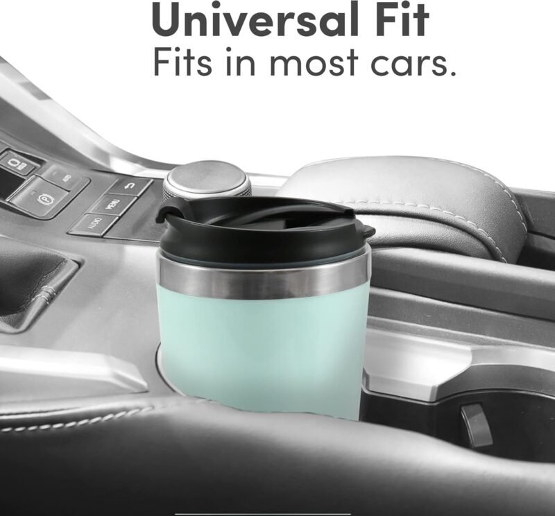 Elite Gourmet EHC113M Personal Single-Serve Compact Coffee Maker Brewer Includes 14Oz. Stainless Steel Interior Thermal Travel Mug, Compatible with Coffee Grounds, Reusable Filter, Mint - Image 3