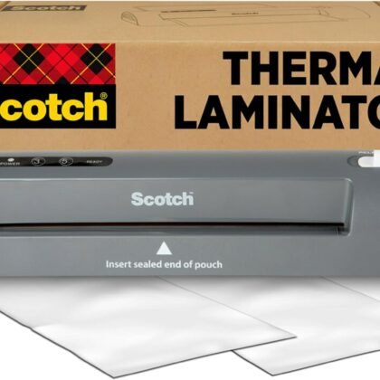 Scotch TL901X Thermal Laminator, 1 Laminating Machine, Gray, Laminate School Assignments and Documents, for Dorm Room or School Supplies, 9 in.