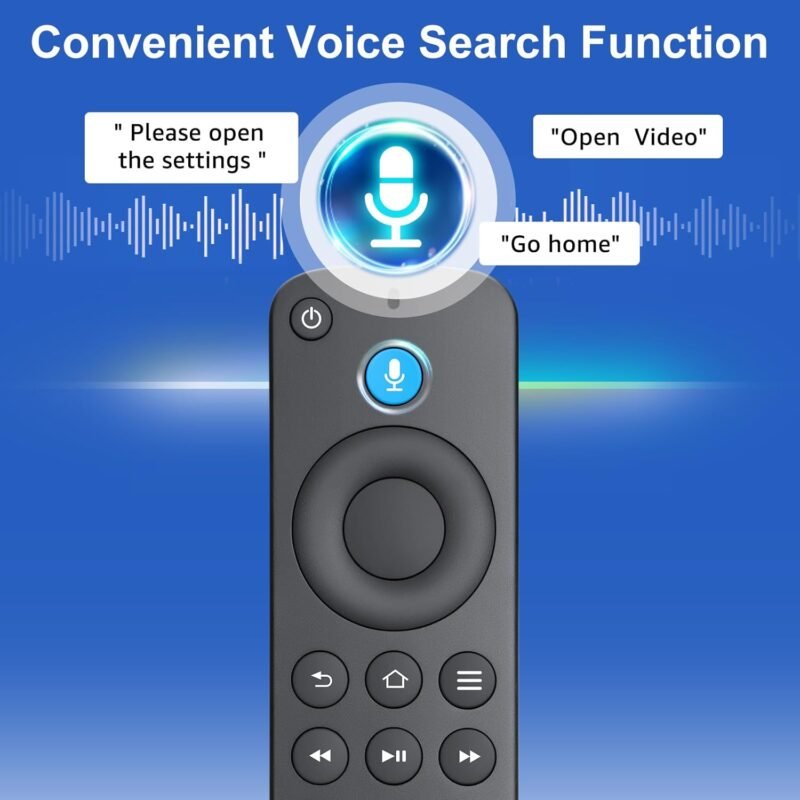 Replacement Voice Remote Control Compatible with TV Stick,TV Cube, and Insignia/Toshiba/Pioneer Smart TVs - Image 4
