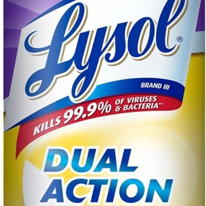 Lysol Dual Action, Disinfecting Wipes, Citrus, Blue 35Ct