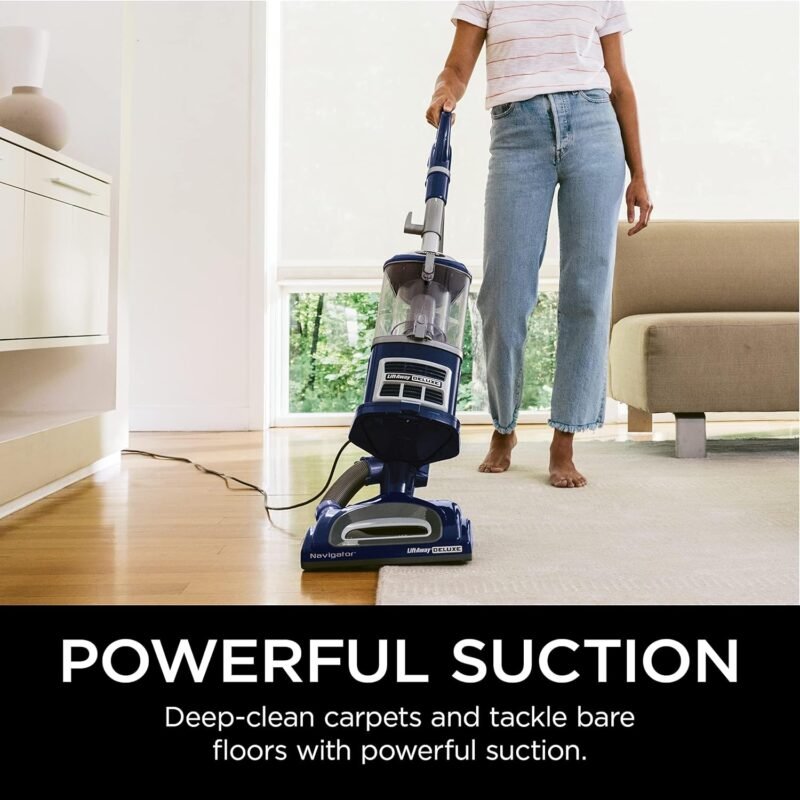Shark Upright Vacuum, Navigator Lift-Away Deluxe with Large Dust Cup Capacity, HEPA Filter, Swivel Steering, Upholstery Tool & Crevice Tool, Blue, NV360 - Image 7