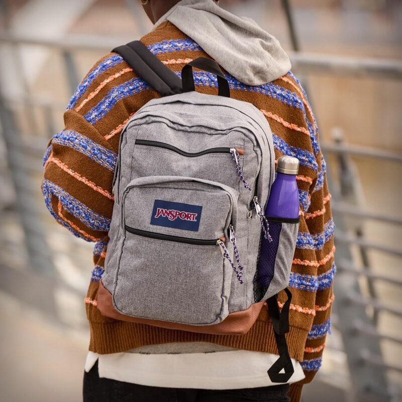 JanSport Cool Backpack, with 15-inch Laptop Sleeve - Large Computer Bag Rucksack with 2 Compartments, Ergonomic Straps, Navy - Image 7