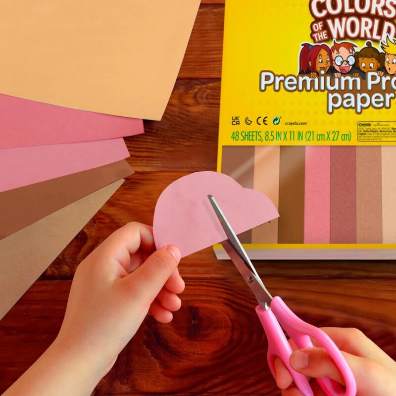 Crayola Construction Paper in Colors of The World, 8.5” x 11”, 24 Colors, Craft Supplies, 48 Sheets - Image 5