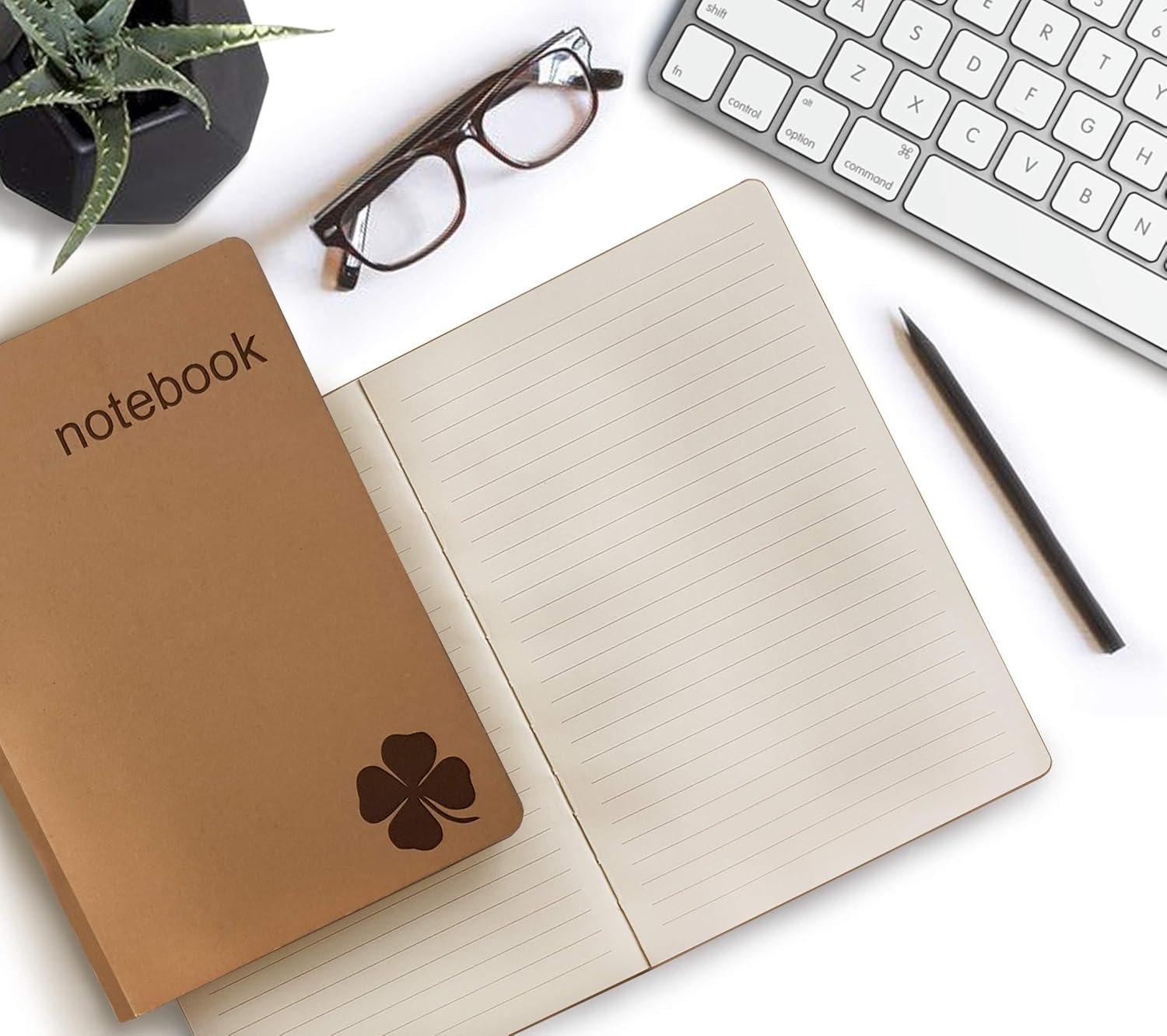 le vent Set of 2 Lined Bound Notebooks A5 – Each 200 Lay Flat Pages – 5x8 Hardcover Journal Refills – Fountain Pen Friendly 100 gsm Paper – 100% Recycled Notebook - Image 6