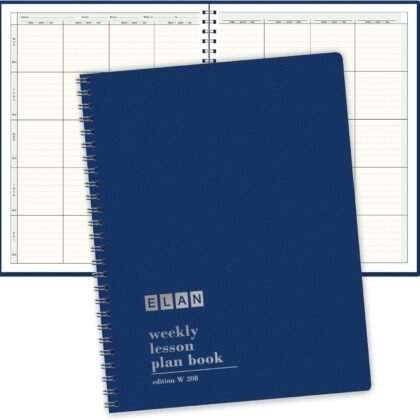 8 Period Teacher Lesson Plan; Days Vertically Down The Side (W208)