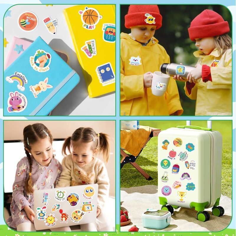 OHOME Back to School Supplies | 480 PCS Vinyl Teacher Reward Motivational Stickers for Kids - Teacher Must Haves Supplies Stuff Essentials Games Toys Gifts for First Day of School Classroom Students - Image 4