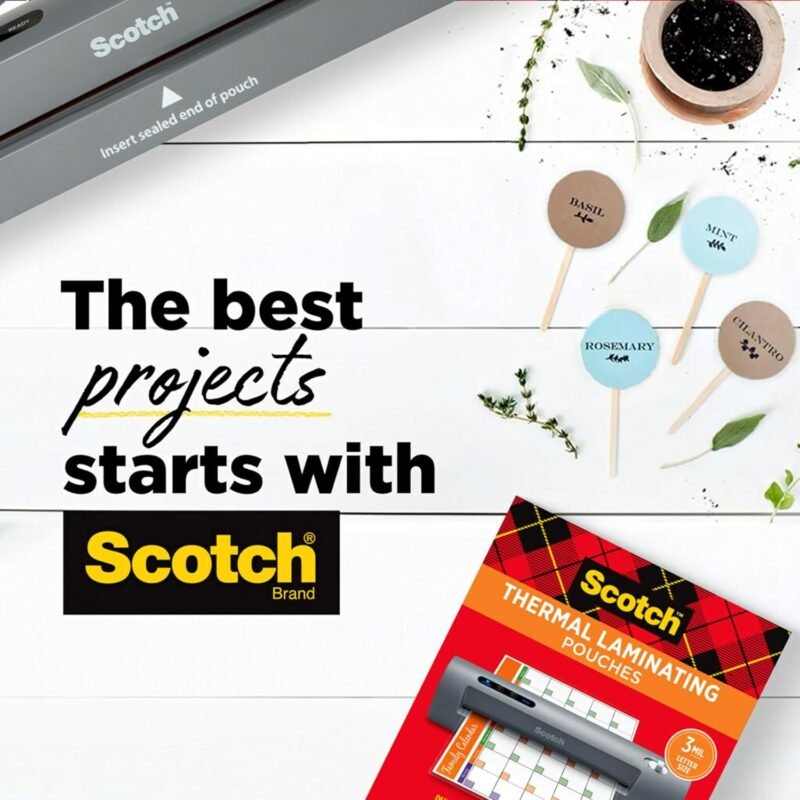 Scotch TL901X Thermal Laminator, 1 Laminating Machine, Gray, Laminate School Assignments and Documents, for Dorm Room or School Supplies, 9 in. - Image 9