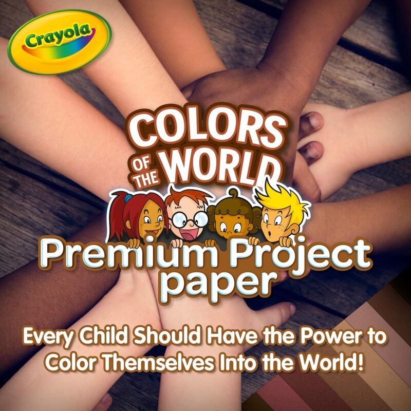 Crayola Construction Paper in Colors of The World, 8.5” x 11”, 24 Colors, Craft Supplies, 48 Sheets - Image 6
