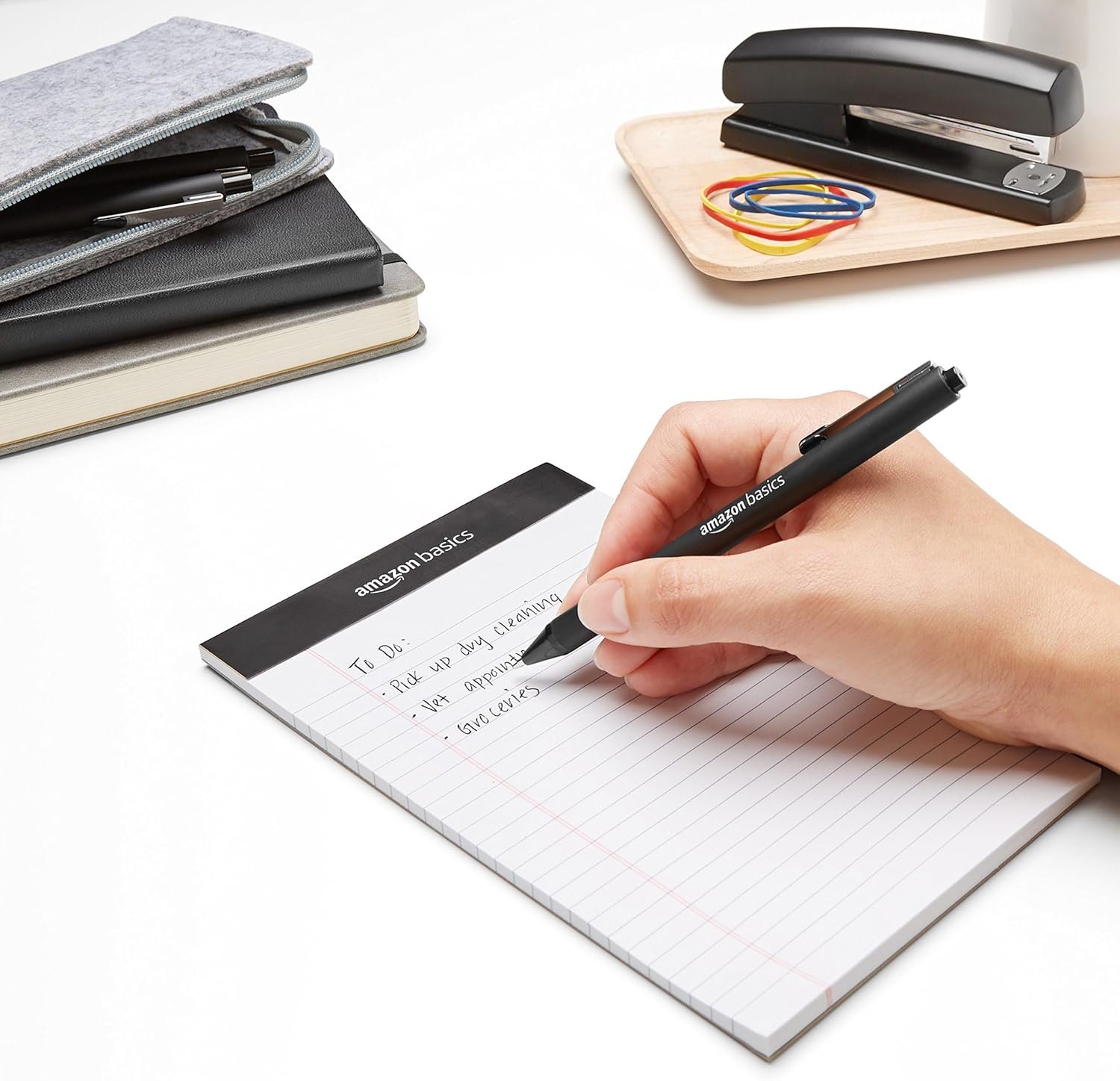 Amazon Basics Black Ballpoint Pens for Smooth Writing, Retractable, 12-Pack - Image 6