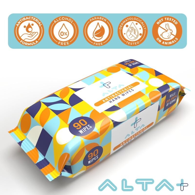Antibacterial Hand Wipes 90 Wipes (3) Packs - Image 2