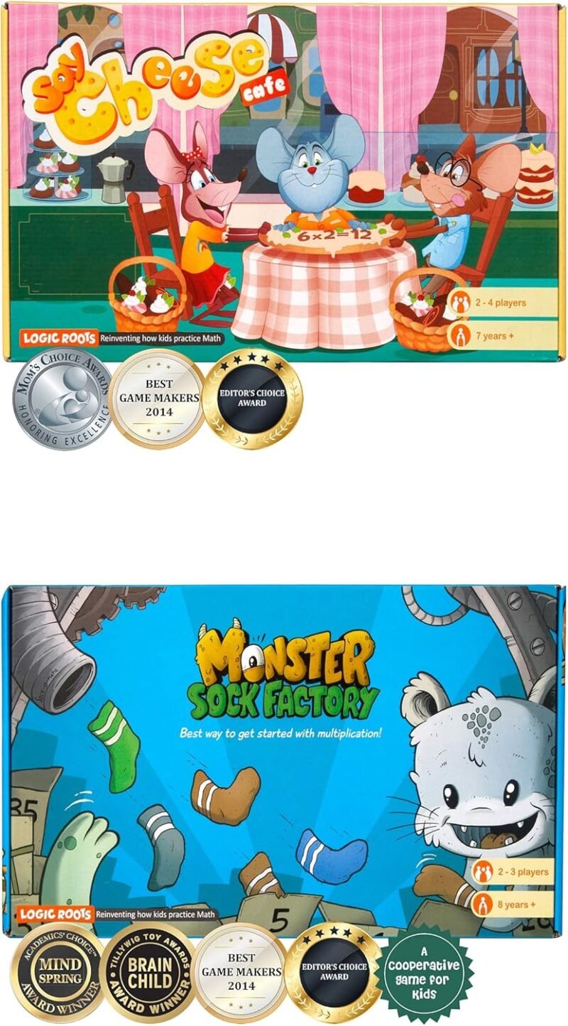 2 Math Multiplication Games for Kids | Learn Times Tables The Fun Way with Say Cheese Café and Monster Sock Factory | Educational Games for Kids 8-12 Year olds - Image 6