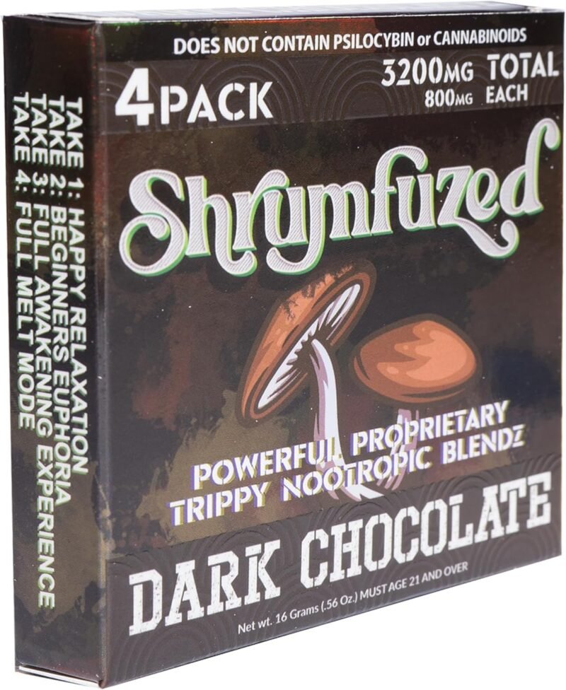 Proprietary Nootropic Gummy 8000mg - Lion's Mane, Reishi, Chaga, and Cordycep Nootropic Tripee Mushroom Blend (4, Dark Chocolate) - Image 2