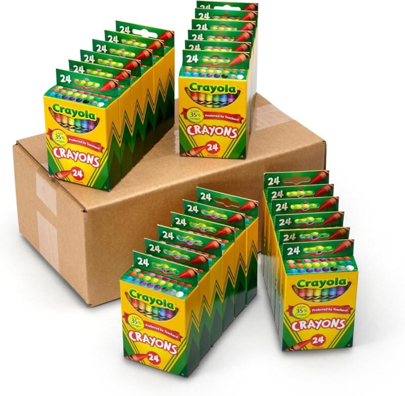Crayola Crayons Bulk (24 Packs), Kids Back to School Essentials, Teacher Classroom Must Haves, Bulk School Supplies for Preschool & Kindergarten - Image 2