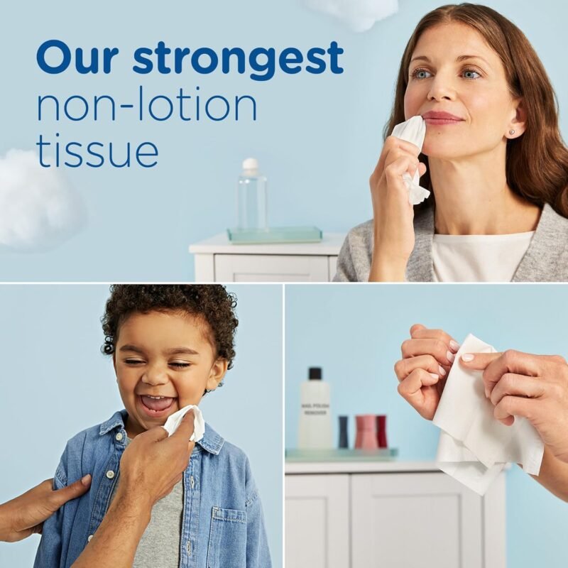 Puffs Ultra Soft Non-Lotion Facial Tissue, 8 Family Boxes, 124 Facial Tissues per Box - Image 6