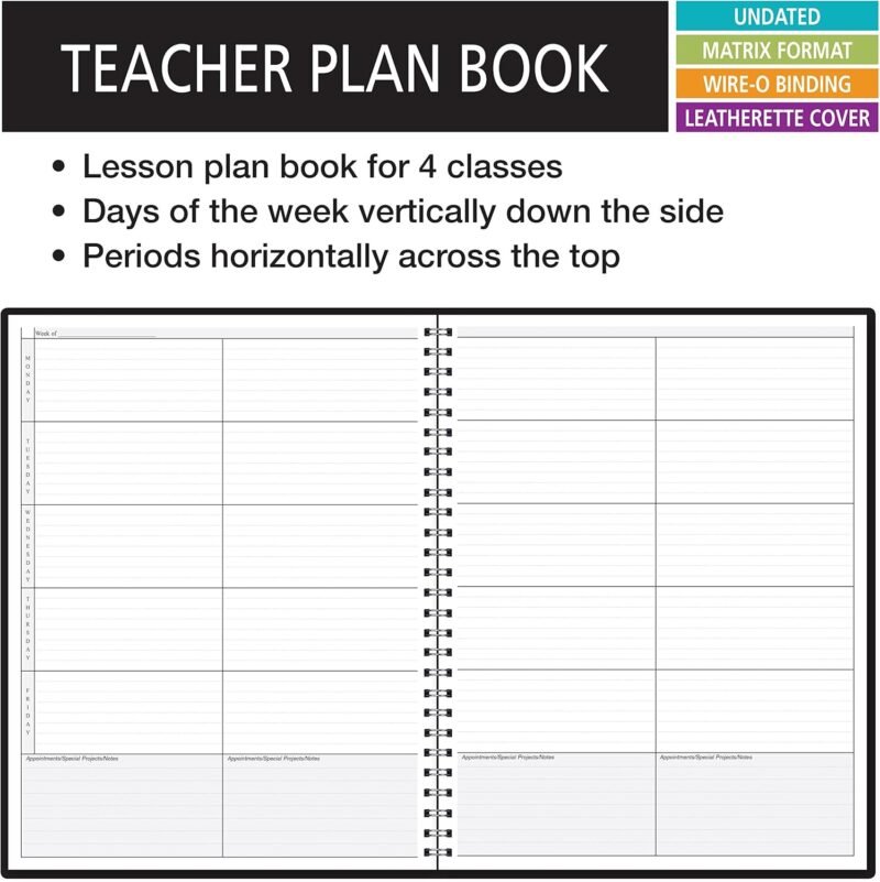 Elan Publishing Company 4 Period Teacher Lesson Plan; Days Vertically Down The Side (P4-97) - Image 2