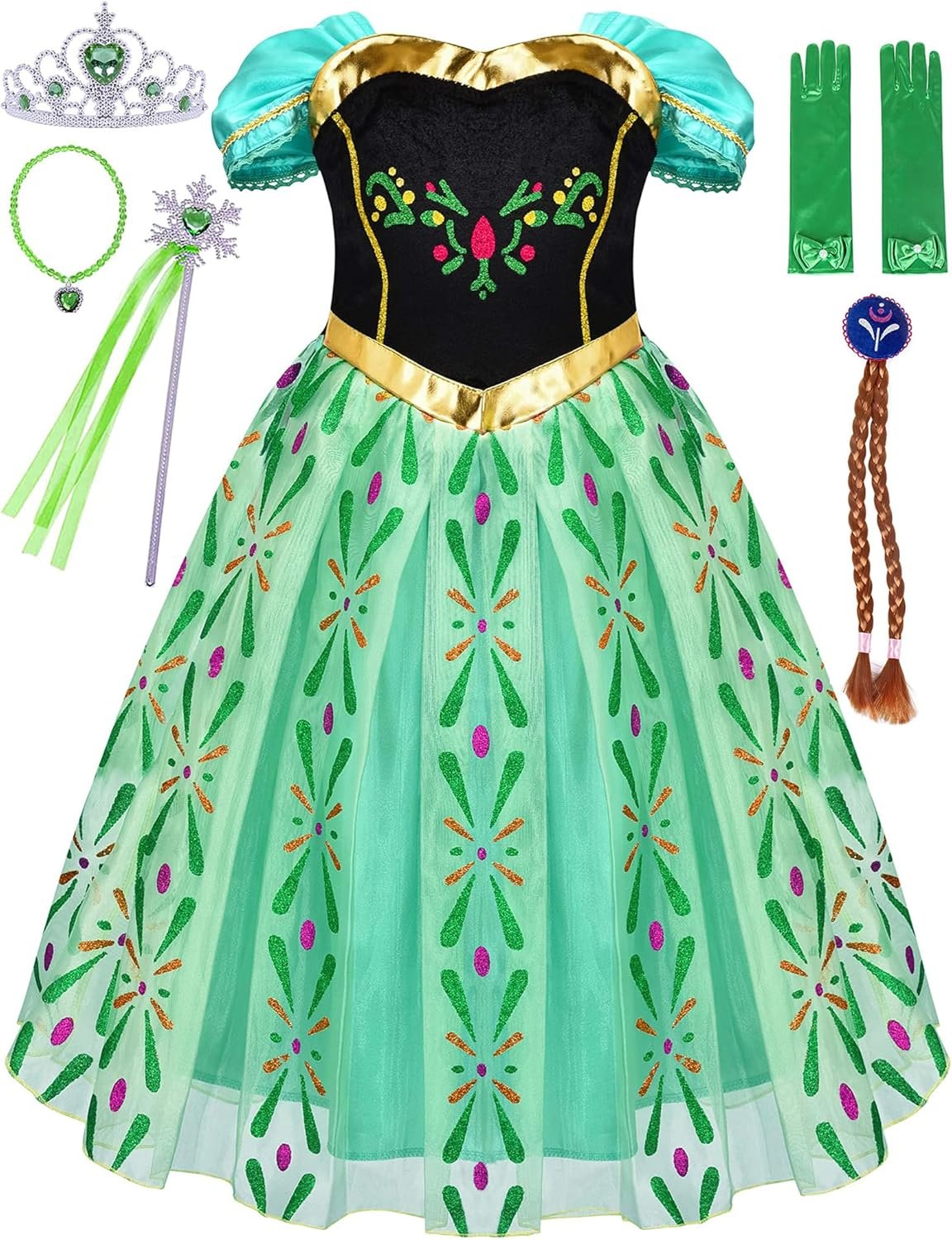 Avady Princess Costumes for Girls Birthday Party Halloween Cosplay Christmas Dress Up