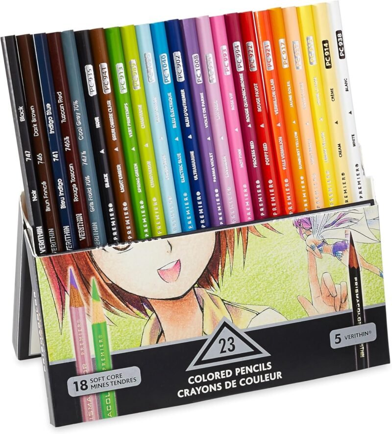 Prismacolor Premier Colored Pencils, Manga Colors, Adult Coloring, 23 Pack - Image 3