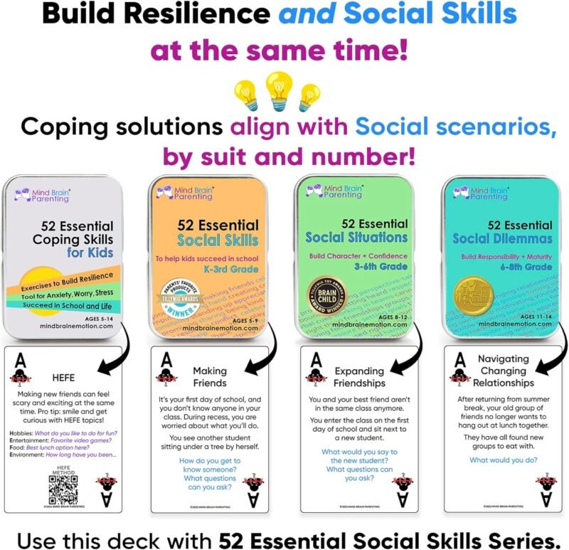 52 Essential Social Dilemmas: Skills for Kids & Teens to Thrive in Middle School - Conversation Cards Created by Teachers & Counselors for Family, Classroom, Counseling, Therapy Game (6-8 Grade) - Image 4