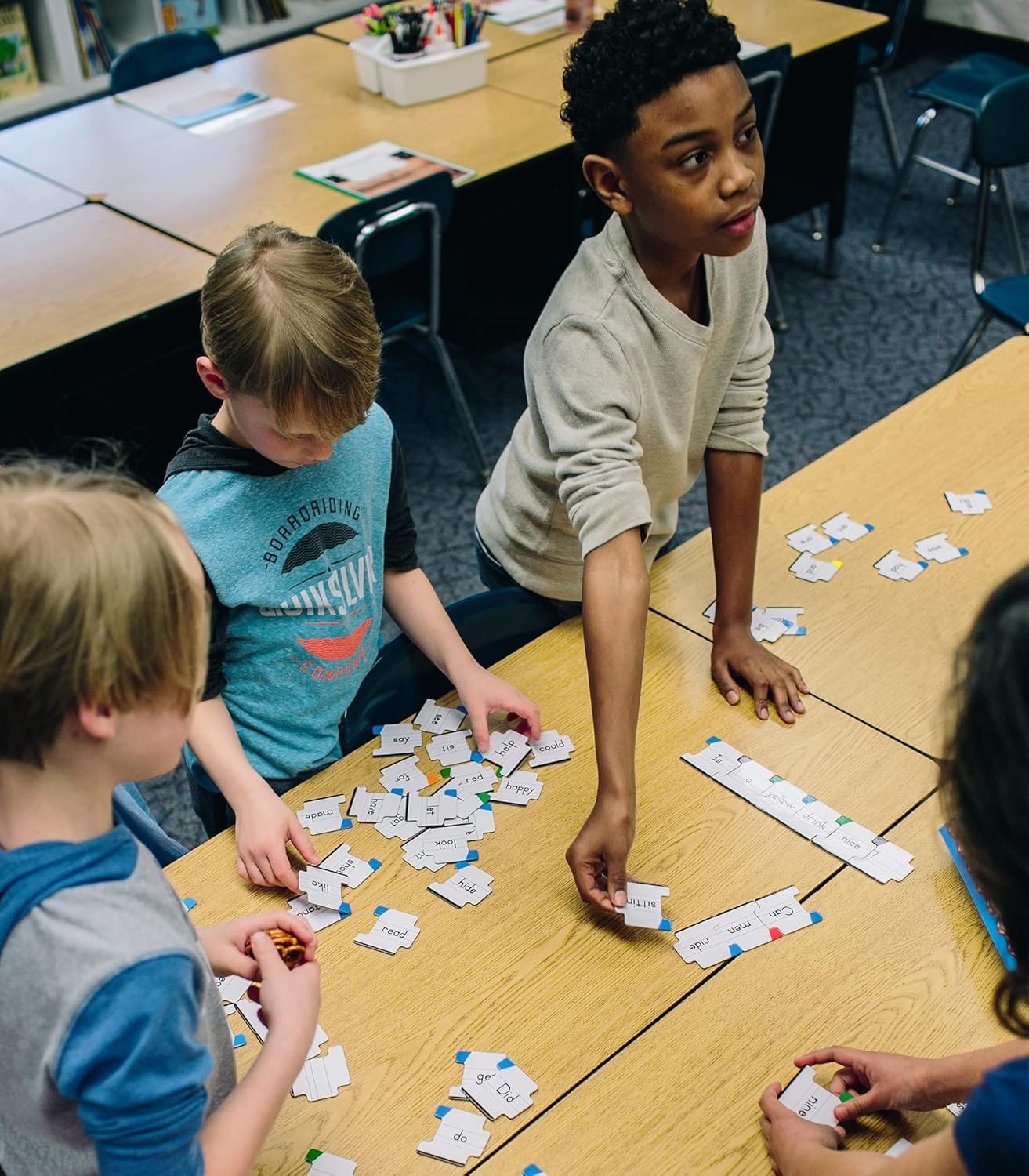 Key Education Sentence Building Game, Phonics Puzzles for Kids Ages 6-8, Learn to Read Parts of Speech, Sight Words, and More, Speech Therapy Materials for Kindergarten, 1st Grade, and Up - Image 6