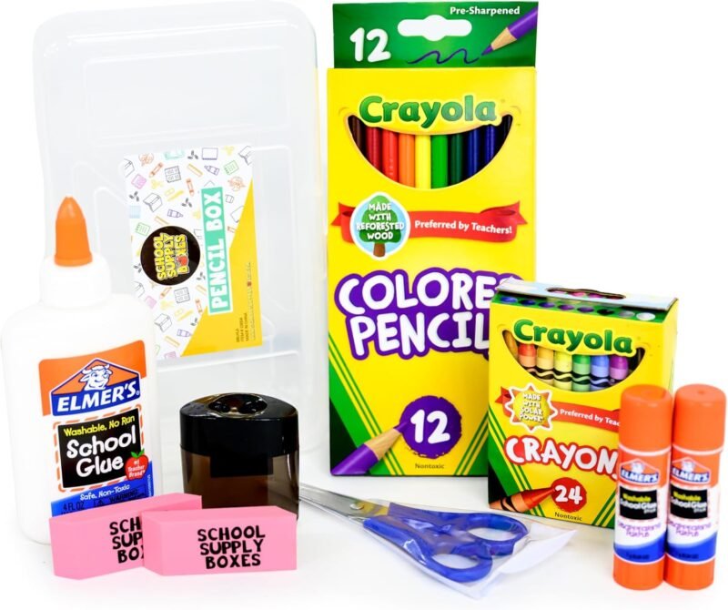 Back to School Essentials Supplies Kit Bundle for K-8 Students – 20-Piece First Day of School Must-Have Set with Notebooks, Pencils, Folders & More - Image 6