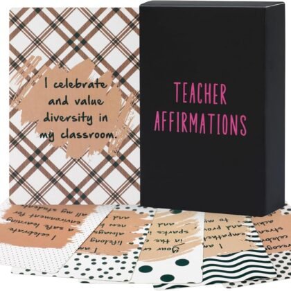 JoycuFF New Teacher Appreciation Gifts, Thoughtful Teachers Stuff for Educators, Gift Ideas for Educators, Classroom Daily Affirmations