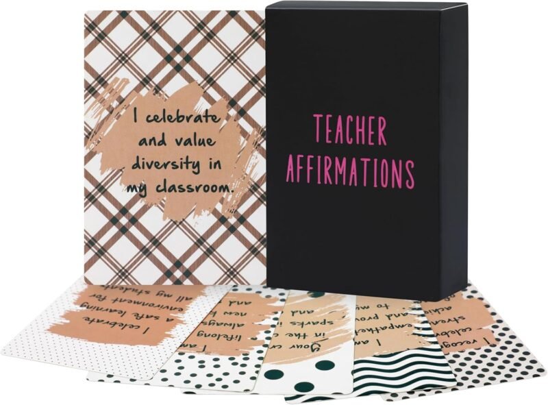 JoycuFF New Teacher Appreciation Gifts, Thoughtful Teachers Stuff for Educators, Gift Ideas for Educators, Classroom Daily Affirmations