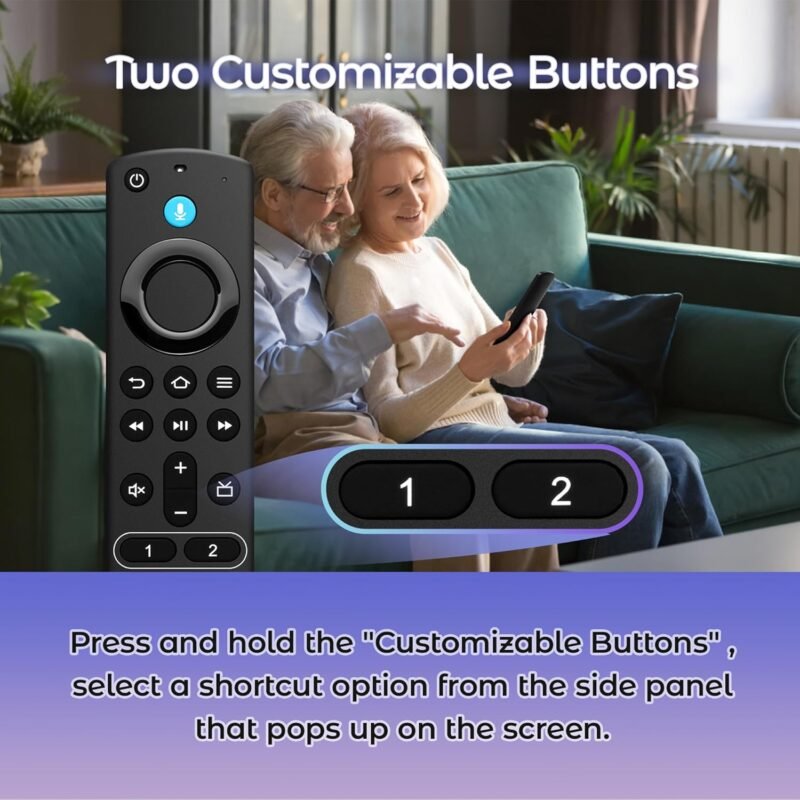 Replacement Remote Control for TV Stick(2nd Gen/3rd Gen/4K/4K Max/Lite), TV Cube, for All Insignia/Pioneer Smart TVs - Image 3