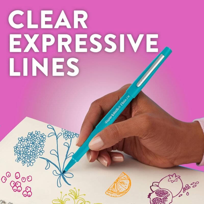 Paper Mate Flair Felt Tip Pens | Medium Point (0.7 mm) Marker Pens | Assorted Candy Pop Colouring Pens | for Kids & Adult Colouring, Journalling & More | 24 Count - Image 5