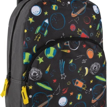 Trail maker 15 Inch Kids Backpacks for Boys & Girls | Preschool, Kindergarten, Elementary School Backpacks with Adjustable, Padded Straps (Stellar Space)